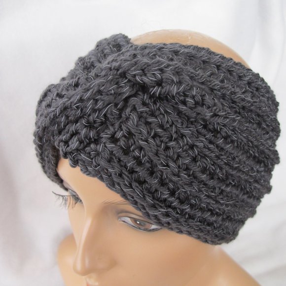 Must Bundle - Handmade Reflective Winter Twisted Earwarmer Headband - Picture 3 of 8